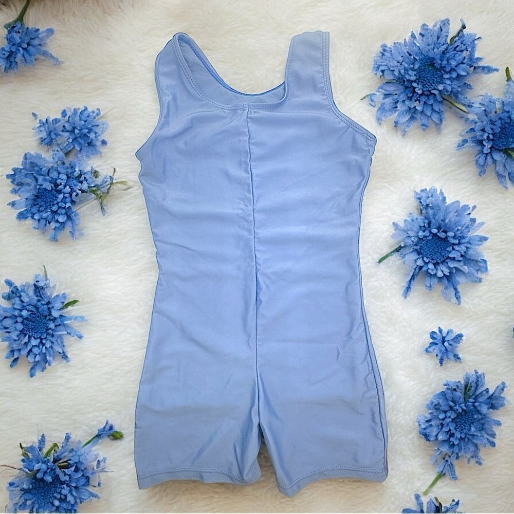 Girl’s Shaper l Light Blue Short Romper Shaper l Small 6/7 l EUC